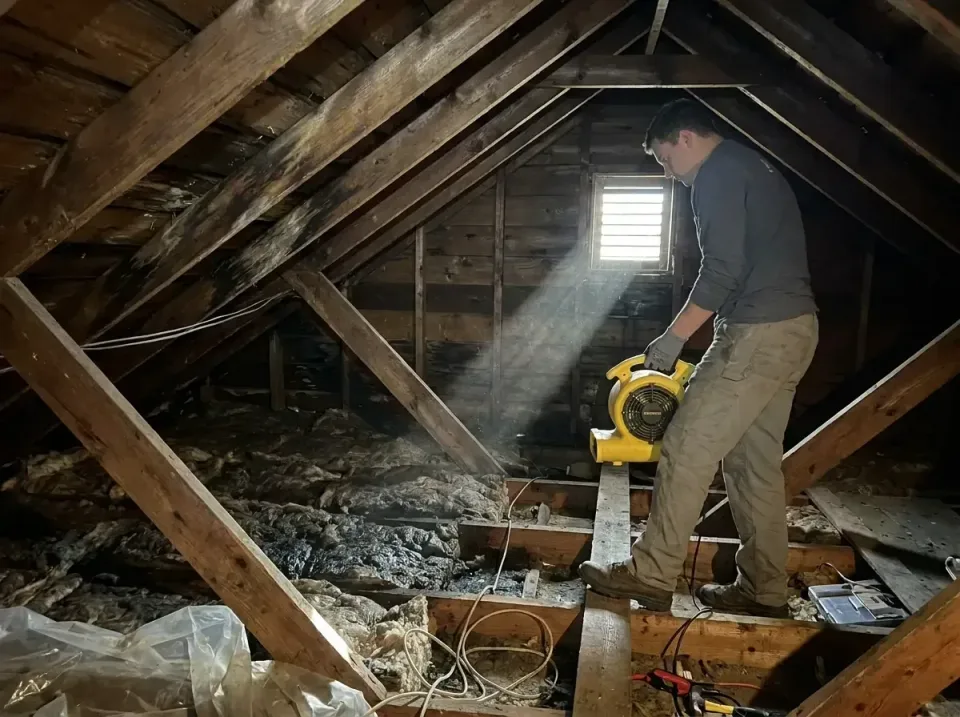 attic-water-damage-drying-proc-007 — frequently asked questions, Emergency Water Extraction & 24/7 Flood Response in Red Bud…